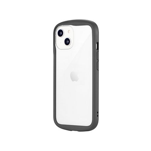LEPLUS NEXT iPhone 14/13 耐衝撃ハイブリッドケース Cleary ダークグレー LN-IM22PLCGY