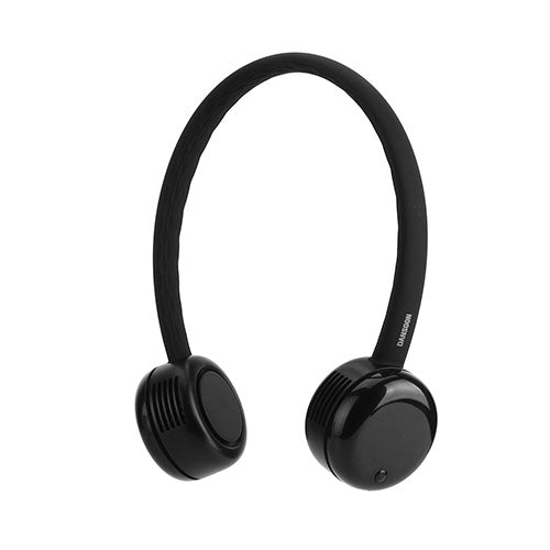 DANSOON FLEX 羽根なし首かけ扇風機 ブラック DSN20458