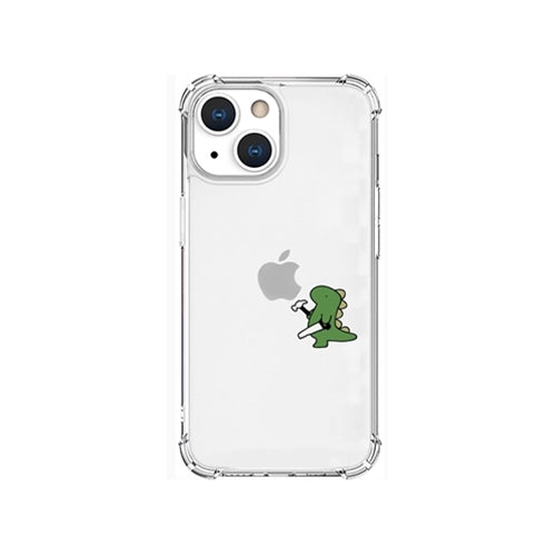 AKAN ソフトタフケース for iPhone 13 mini おしごとザウルス―日曜大工 グリーン AK20942i13MN