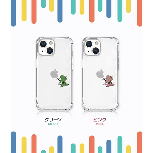 AKAN ソフトタフケース for iPhone 13 mini おしごとザウルス―日曜大工 ピンク AK20943i13MN