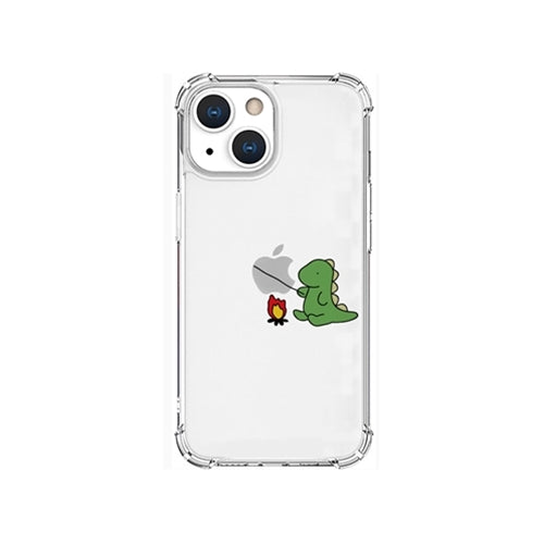AKAN ソフトタフケース for iPhone 13 mini たき火 グリーン AK20948i13MN