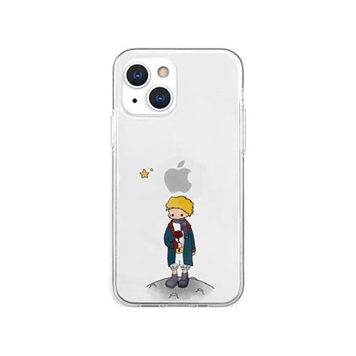 AKAN ソフトクリアケース for iPhone 13 mini リトルプリンスとバラ AK20954i13MN