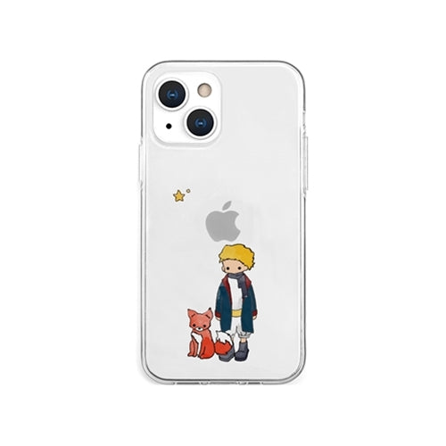 AKAN ソフトクリアケース for iPhone 13 mini リトルプリンスとキツネ AK20955i13MN