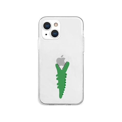 AKAN ソフトクリアケース for iPhone 13 mini ワニ AK20956i13MN