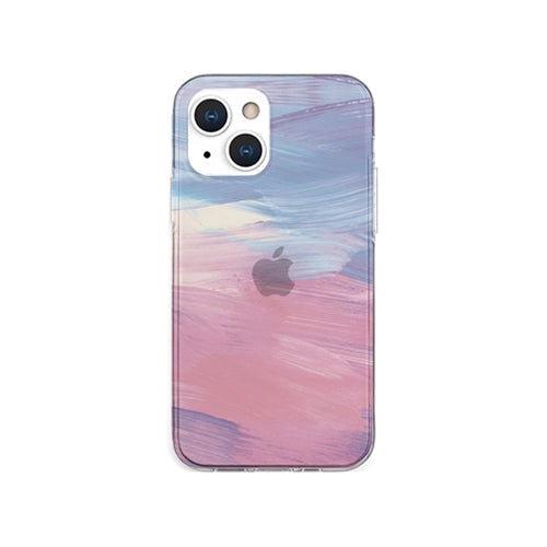 AKAN ソフトクリアケース for iPhone 13 mini ピンクパステル AK20957i13MN
