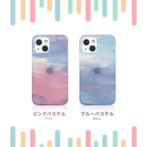 AKAN ソフトクリアケース for iPhone 13 mini ピンクパステル AK20957i13MN