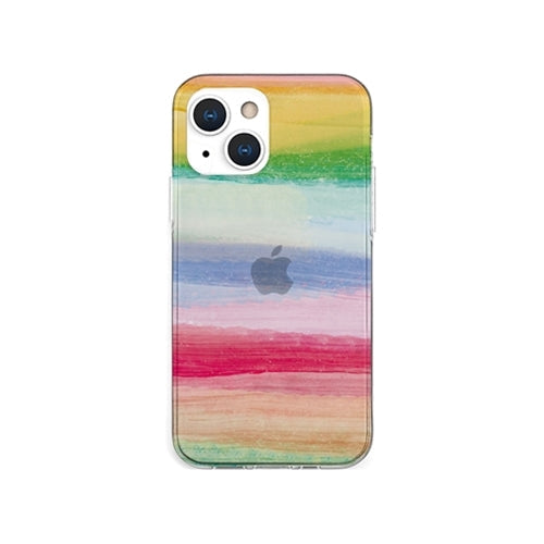 AKAN ソフトクリアケース for iPhone 13 mini 海の波 トロピカル AK20960i13MN