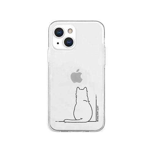 AKAN ソフトクリアケース for iPhone 13 mini SIRONEKO AK20964i13MN