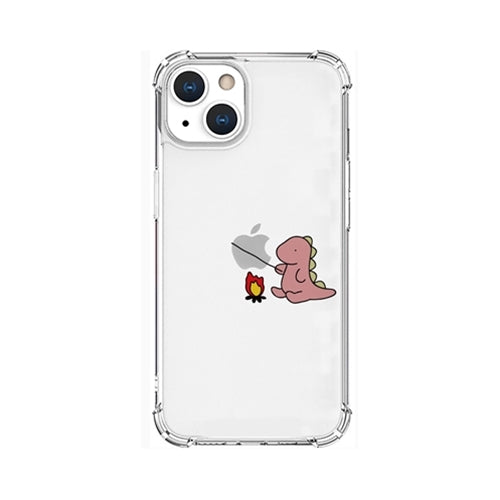 AKAN ソフトタフケース for iPhone 13 たき火 ピンク AK20976i13