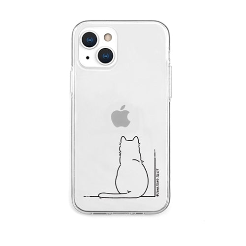 AKAN ソフトクリアケース for iPhone 13 SIRONEKO AK20991i13