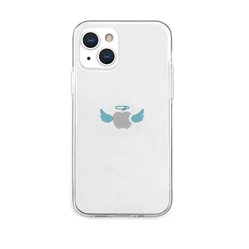 AKAN ソフトクリアケース for iPhone 13 天使 AK20993i13