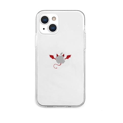 AKAN ソフトクリアケース for iPhone 13 悪魔 AK20994i13