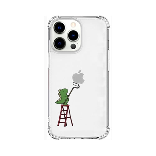 AKAN ソフトタフケース for iPhone 13 Pro ペインティング グリーン AK21000i13P