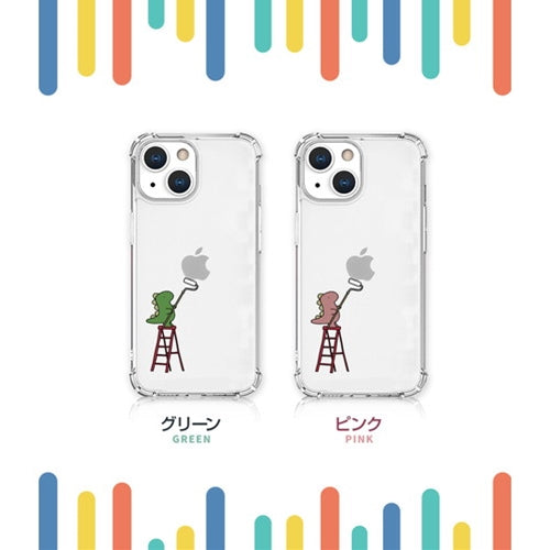 AKAN ソフトタフケース for iPhone 13 Pro ペインティング グリーン AK21000i13P