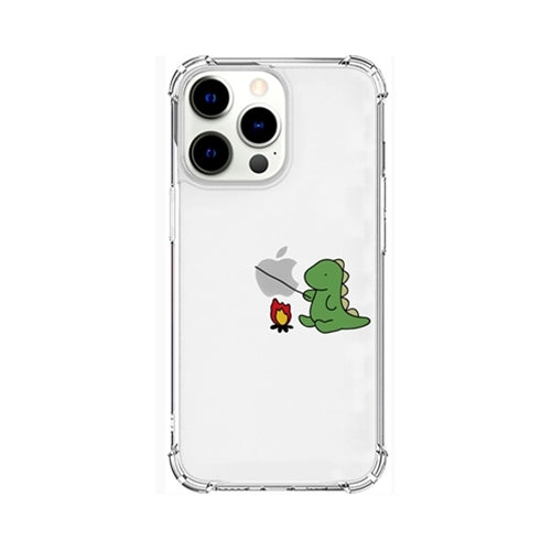 AKAN ソフトタフケース for iPhone 13 Pro たき火 グリーン AK21002i13P