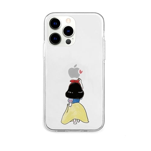 AKAN ソフトクリアケース for iPhone 13 Pro お姫様 AK21006i13P