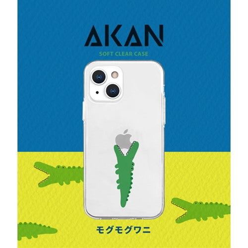 AKAN ソフトクリアケース for iPhone 13 Pro ワニ AK21010i13P