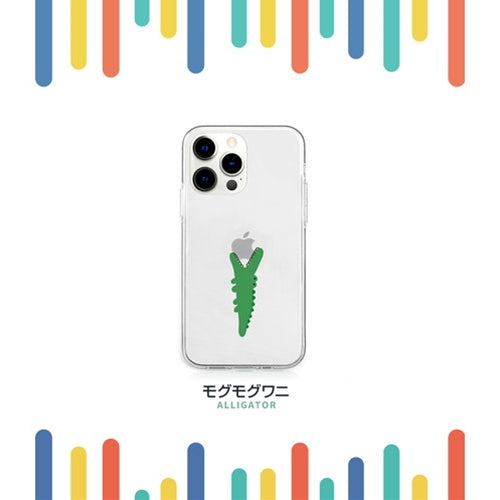 AKAN ソフトクリアケース for iPhone 13 Pro ワニ AK21010i13P