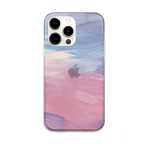 AKAN ソフトクリアケース for iPhone 13 Pro ピンクパステル AK21011i13P