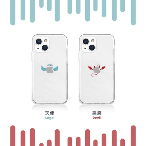 AKAN ソフトクリアケース for iPhone 13 Pro 天使 AK21020i13P