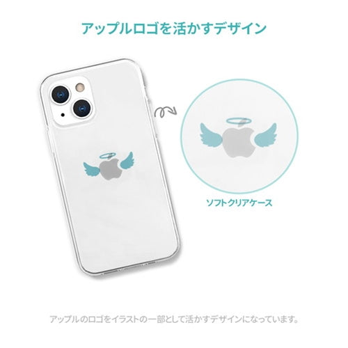 AKAN ソフトクリアケース for iPhone 13 Pro 天使 AK21020i13P