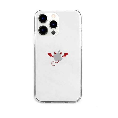 AKAN ソフトクリアケース for iPhone 13 Pro 悪魔 AK21021i13P