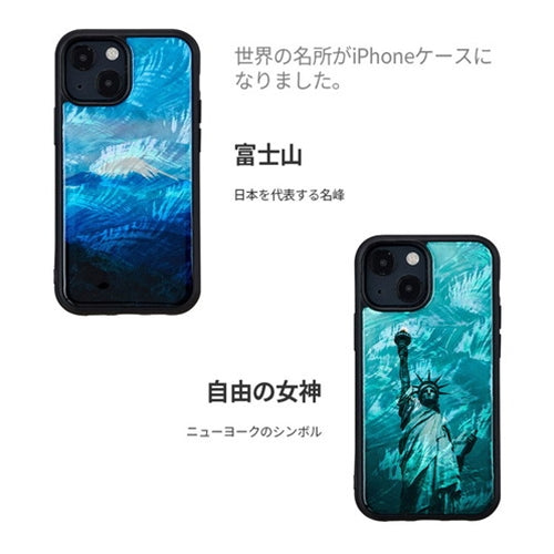 ikins 天然貝ケース for iPhone 13 サントリーニ島 I21046i13