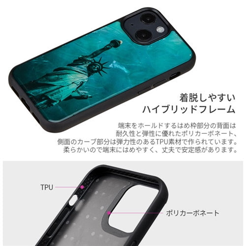ikins 天然貝ケース for iPhone 13 サントリーニ島 I21046i13