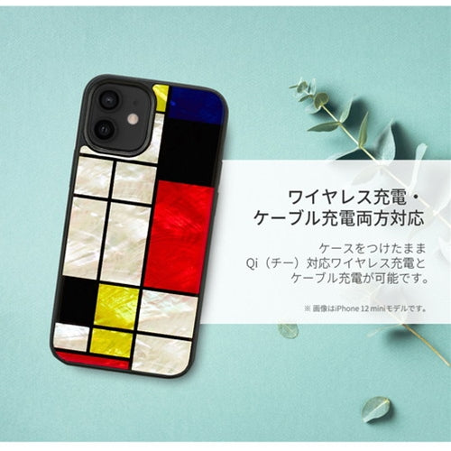 ikins 天然貝ケース for iPhone 13 Mondrian I21056i13