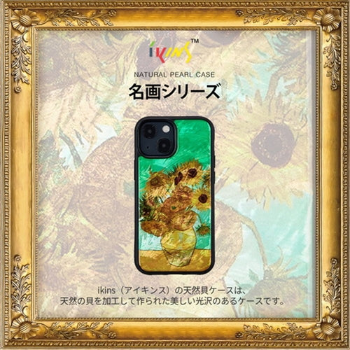 ikins 天然貝ケース for iPhone 13 Pro 魚と猫 I21069i13P