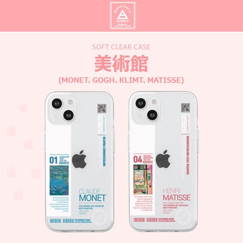 dparks ソフトクリアケース for iPhone 13 mini ゴッホ DS21124i13MN