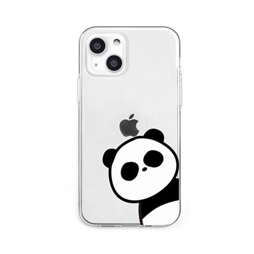 dparks ソフトクリアケース for iPhone 13 パンダ DS21161i13