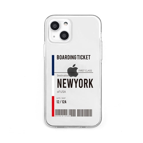 dparks ソフトクリアケース for iPhone 13 NEWYORK DS21162i13