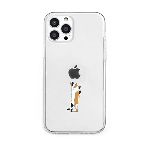 dparks ソフトクリアケース iPhone 13 Pro Max ネコ DS21209i13PM
