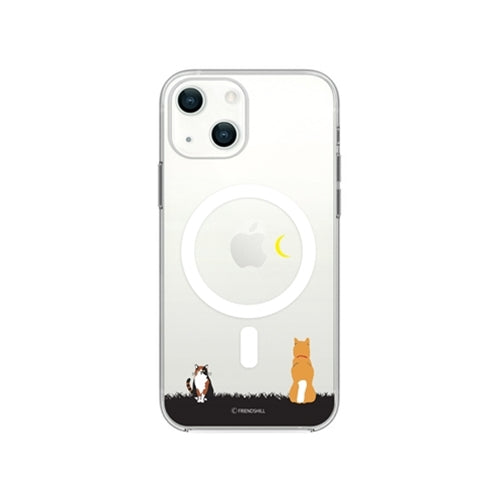 abbi FRIENDS しばたさんMagSafe対応クリアケース for iPhone 13 mini お月見 ABF21693i13MN