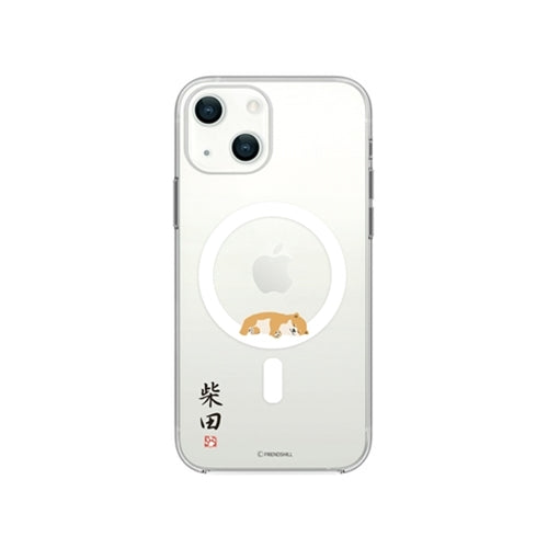 abbi FRIENDS しばたさんMagSafe対応クリアケース for iPhone 13 mini 昼寝 ABF21695i13MN