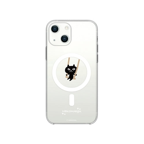 abbi FRIENDS ネコマンジュウMagSafe対応クリアケース for iPhone 13 mini ブランコ ABF21699i13MN