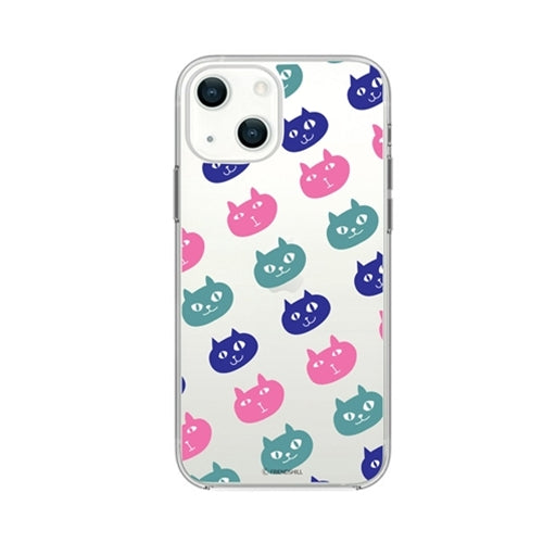 abbi FRIENDS ネコマンジュウソフトクリアケース for iPhone 13 ネコマンジュウパターン ABF21737i13