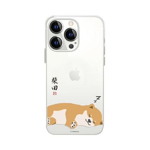 abbi FRIENDS しばたさんソフトクリアケース for iPhone 13 Pro 昼寝 ABF21754i13P