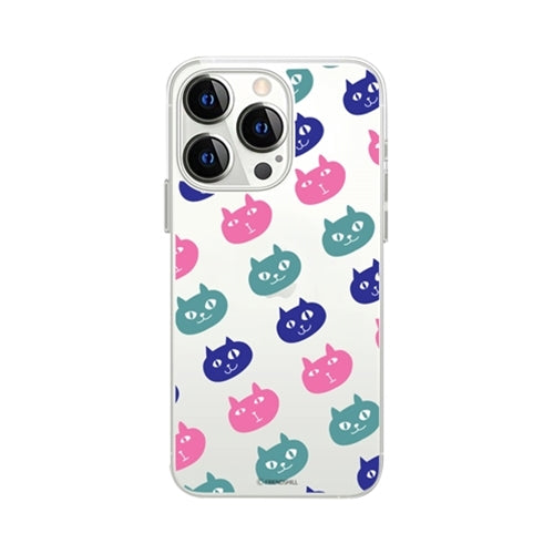 abbi FRIENDS ネコマンジュウソフトクリアケース for iPhone 13 Pro ネコマンジュウパターン ABF21762i13P