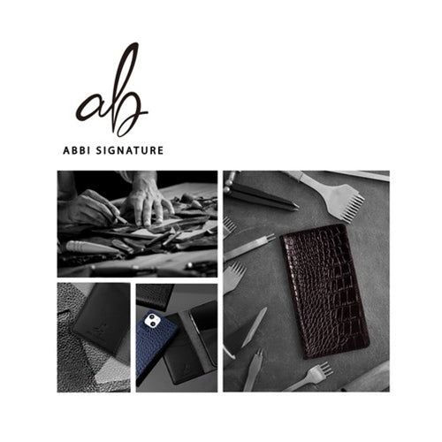 abbi SIGNATURE LIPARI イタリアンレザーダイアリーケース for iPhone 13 mini ブラック ABS21788i13MNBK