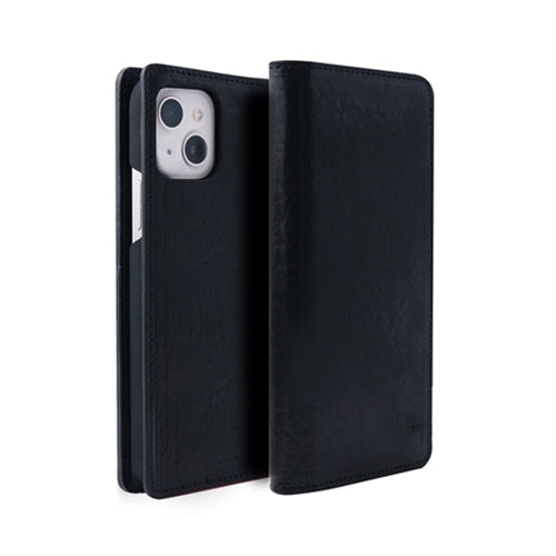 abbi SIGNATURE PIERROT LUX イタリアンレザーダイアリーケース for iPhone 13 ブラック ABS21794i13BK