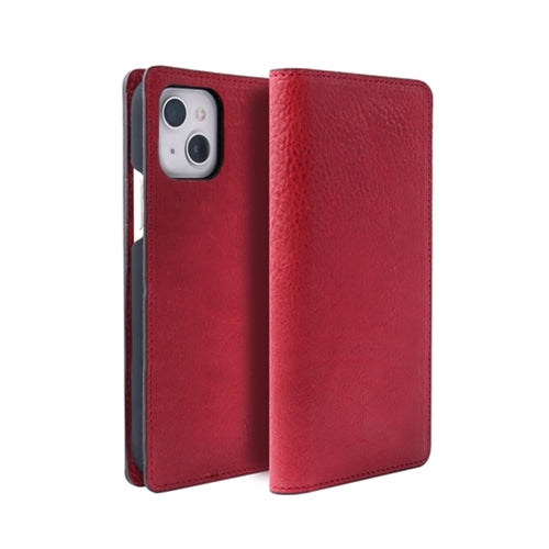 abbi SIGNATURE PIERROT LUX イタリアンレザーダイアリーケース for iPhone 13 レッド ABS21795i13RD