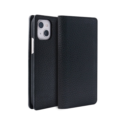 abbi SIGNATURE BELUGA イタリアンレザーダイアリーケース for iPhone 13 ブラック ABS21798i13BK