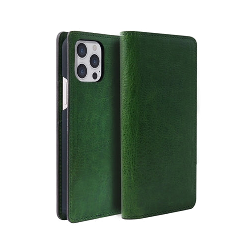 abbi SIGNATURE PIERROT LUX イタリアンレザーダイアリーケース for iPhone 13 Pro グリーン ABS21810i13PGR