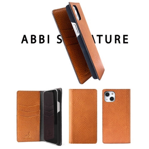 abbi SIGNATURE BELUGA イタリアンレザーダイアリーケース for iPhone 13 Pro ブラック ABS21812i13PBK