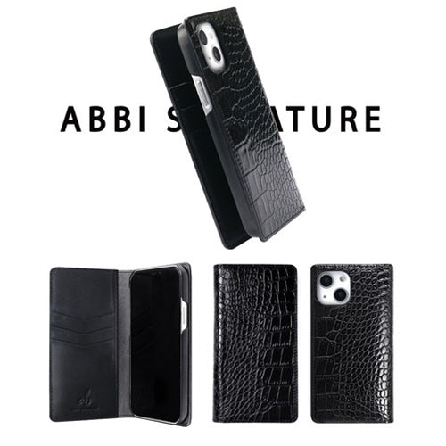 abbi SIGNATURE LIPARI イタリアンレザーダイアリーケース for iPhone 13 Pro ダークブラウン ABS21816i13PBR
