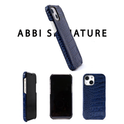 abbi SIGNATURE LIPARI イタリアンレザーバックカバー for iPhone 13 Pro ブラック ABS21820i13PBK