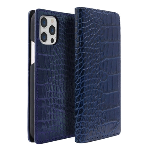 abbi SIGNATURE LIPARI イタリアンレザーダイアリーケース for iPhone 13 Pro Max ネイビー ABS21823i13PMNV