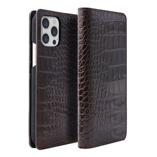 abbi SIGNATURE LIPARI イタリアンレザーダイアリーケース for iPhone 13 Pro Max ダークブラウン ABS21824i13PMBR